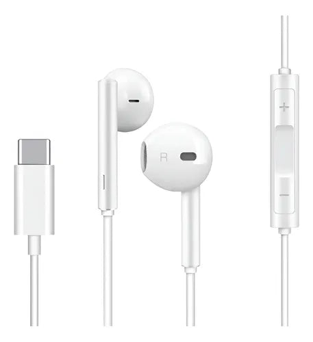 Audífonos Manos Libres USB Tipo C Compatibles con Samsung y Huawei | Grado B