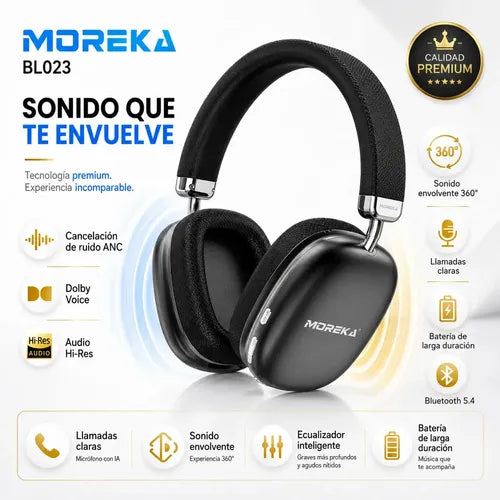 Auriculares Inalámbricos de Diadema Transpirables con Rotación Libre | Grado B