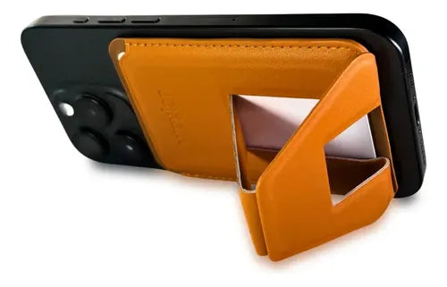Tarjetero Cartera Magnético Compatible con MagSafe para iPhone Color Camel | Grado B