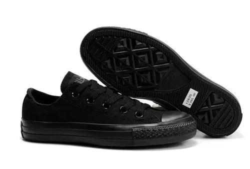Tenis Converse All Star Chuck Taylor Monocromáticos Negros Unisex Talla 24.5 MX | Grado B
