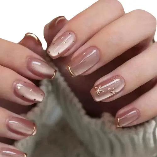24 Uñas Postizas de Presión Modelo BT031 | Grado B