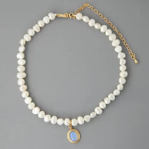 Collar de Perlas Naturales Cultivadas para Mujer Elegante | Grado B