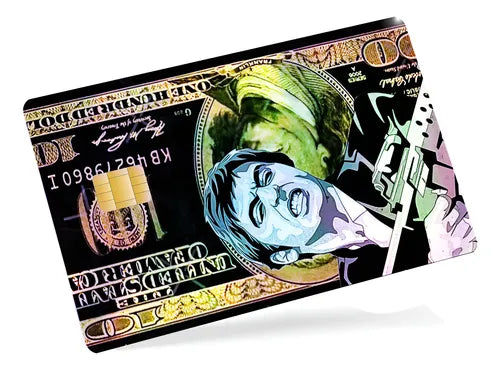 Sticker Cover Tarjeta Crédito Scarface Cara Cortada | Grado B