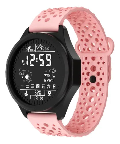 Reloj Deportivo LED Digital con Diseño de Astronauta para Niños Color Rosa | Grado B