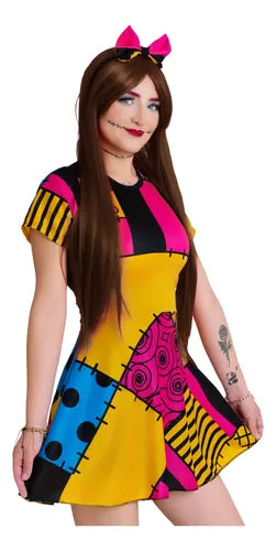Vestido de Mujer Halloween Disfraz de Fiesta con Estampado | Grado B