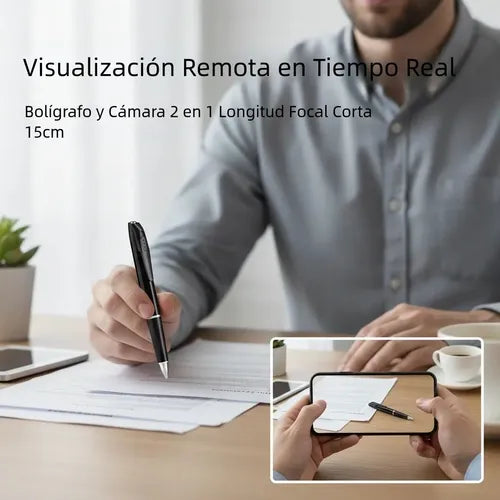 Cámara Oculta Portátil en Forma de Bolígrafo WiFi 1080P Color Negro | Grado B
