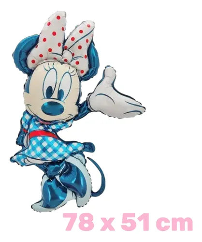 Paquete de 5 Globos de Aluminio con Lunares Color Azul 22 Pulgadas | Grado B