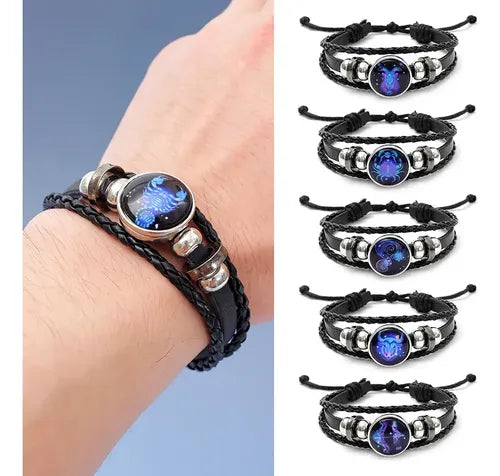 Collar Y Pulsera Que Brillan En Oscuridad Con Los 12 ...