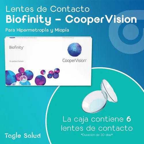 Lentes de Contacto Biofinity XR, Caja de 6 Piezas | Grado B