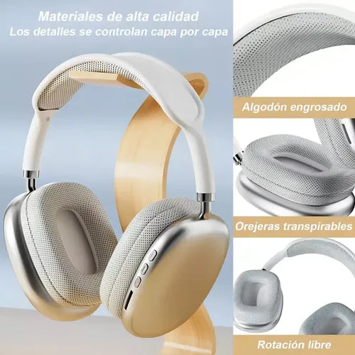Auriculares Inalámbricos de Diadema Transpirables con Rotación Libre | Grado B