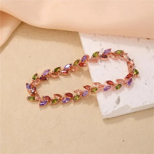 Juego de Collar y Pulsera con Circonitas 2 Piezas | Grado B