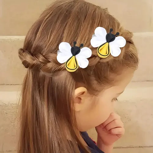 2 Accesorios para el Cabello con Diseño de Abeja | Grado B