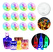 12 Pegatinas para Botellas Posavasos Luces Taza Tapete LED | Grado B