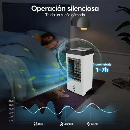 Enfriador De Aire Portátil 3 En 1 Con Potente Aire Frío - TiendaKomet México