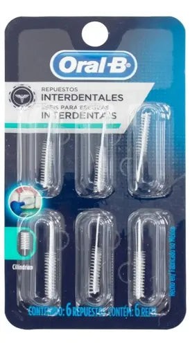 Repuestos Interdentales Ortodoncia, Cilíndrico 6PZ Oral-b | Grado B
