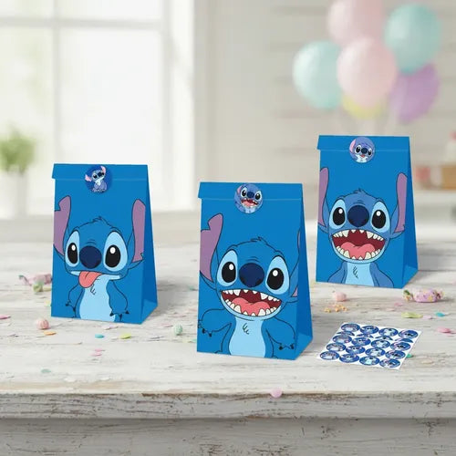 BOLSAS DULCES STITCH THE HEDGEH PARA FIESTA INFANTIL 12PCS GRADO B