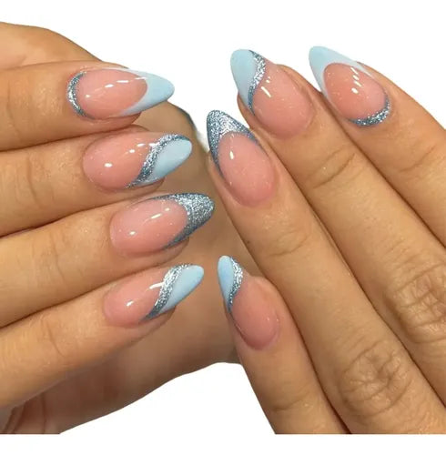 24 Uñas Postizas de Presión Modelo BT031 | Grado B