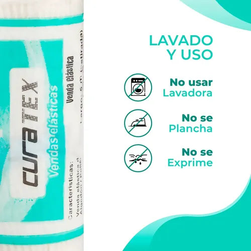 12 Vendas Elásticas Curatex de 30 cm de Ancho | Grado B