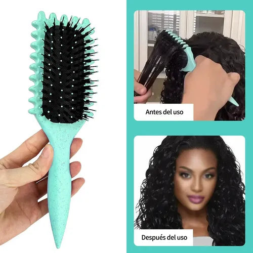 Cepillo para Peinar el Cabello Rizado con Elasticidad | Grado B