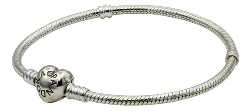 Pulsera con Cierre de Corazón Compatible con Dijes | Grado B