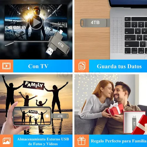 Memoria USB 2 en 1 con Conector Tipo C y USB 3.0 | Grado B