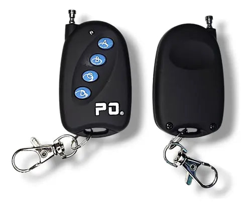 4 Controles para Portón Eléctrico y Puerta Automática Negro | Grado B