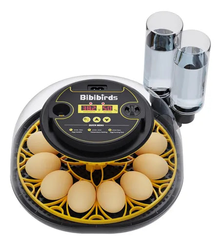Incubadora Automática para 12 Huevos con Luz LED y Control de Humedad | Grado B