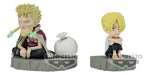 Banpresto One Piece Sanji & Zeff Wcf Log Stories Fig | Grado A