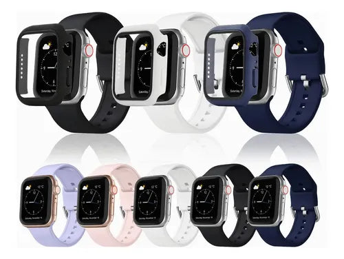 Funda y 2 Correas para Apple Watch Series 4 5 6 7 8 y SE | Grado B