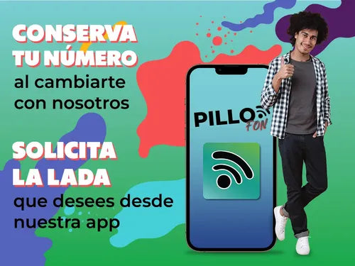 pillofon sim recargable chido 5gb   redes 30 da­as chip 1