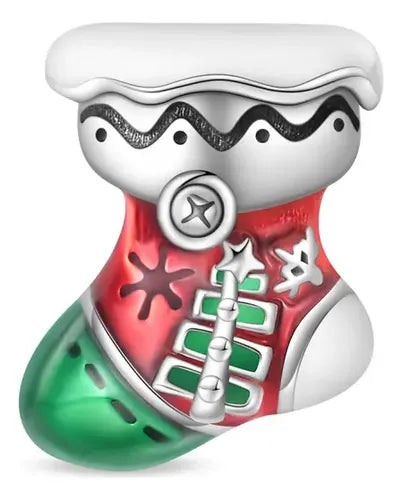 Dije Navideño para Bisutería Color Plateado | Grado B