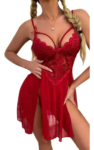 Pijama de Encaje de una Pieza para Mujer | Grado B
