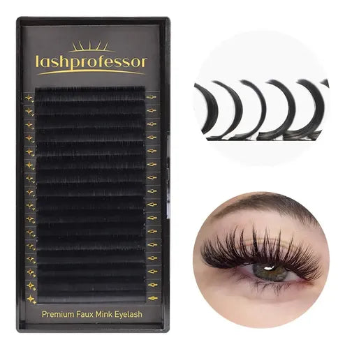 Pestañas Lashprofessor Volume Lash Negras Curvatura C de 8 a 12 mm | Grado B