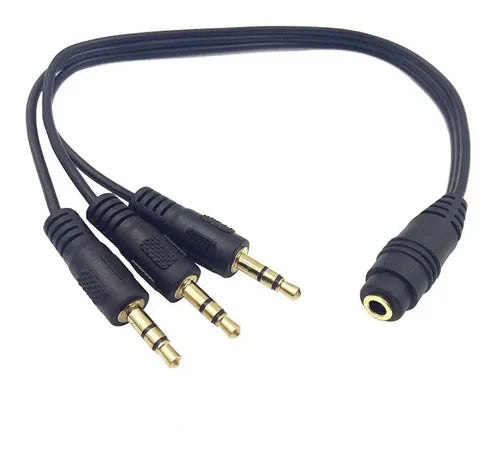 Cable Splitter 3.5MM Macho a 3 Hembras 3.5MM | Grado B