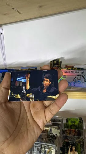 Sticker Cover Tarjeta Crédito Scarface Cara Cortada | Grado B