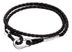 Juego de Pulseras de Piel Trenzada Doble | Grado B