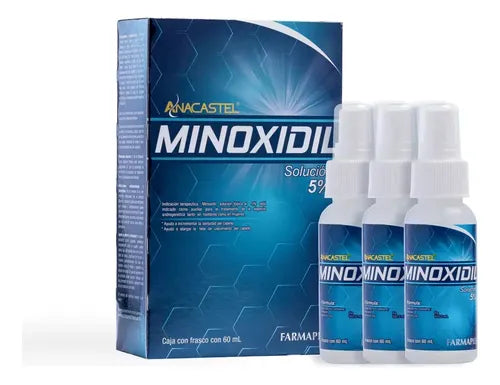 Líquido Anticaída Anacastel Minoxidil Solución 5% de 60ML | Grado B