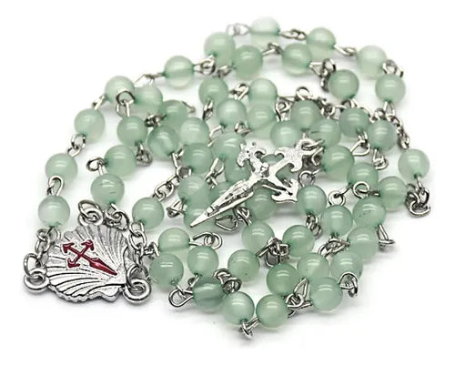 CATHOLIC ROSARY BEADS NECKLACE PRAYER CRUCIFIX