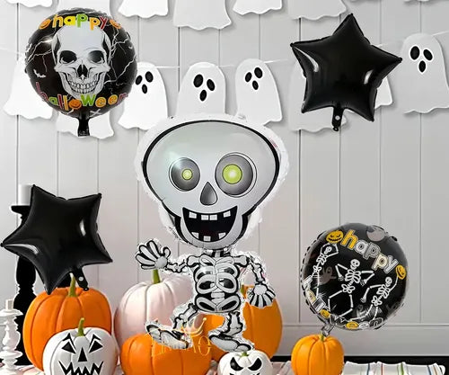 KITS 5PZ GLOBOS HALLOWEEN DIA DE MUERTOS REGALOS PARA NIÑOS