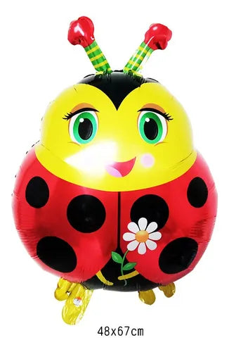 Globos Metálicos con Motivo de Mariquita para Fiesta Temática | Grado B