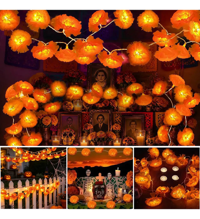Decoraciones para Fiestas de Día de Muertos 5PC, Fiestas Naranja Día de Muertos | Grado B