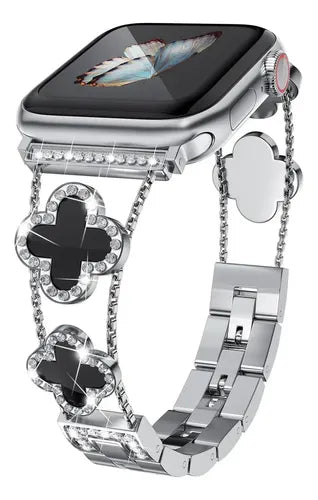 Correa de Metal con Cristales Compatible con Apple Watch Series 1 a 11 | Grado B