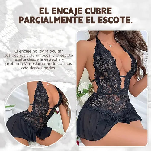 Camisón de Encaje de una Pieza para Mujer | Grado B
