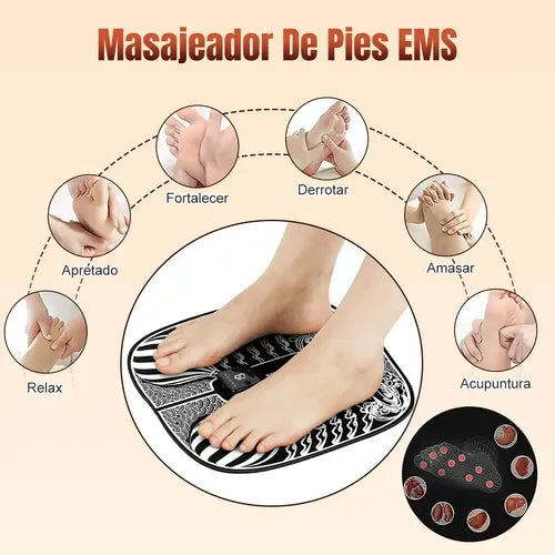 Masajeador de Pies Eléctrico EMS con 6 Modos y 19 Intensidades | Grado B