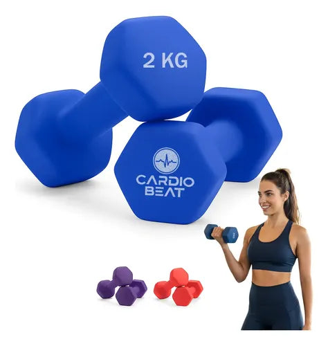 Par de Mancuernas Hexagonales de 2 kg | Grado B