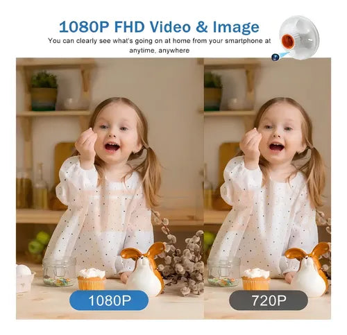 PORTALAMPARAS REALES MINI CAMARA OCULTA 1080P WIFI APP 4K GRADO B