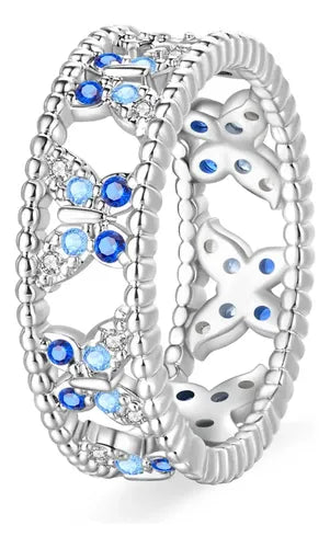 Anillo Calado para Mujer Color Plateado | Grado B
