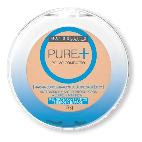 Maquillaje en Polvo Pure Plus Maybelline Tono Crema Claro | Grado B