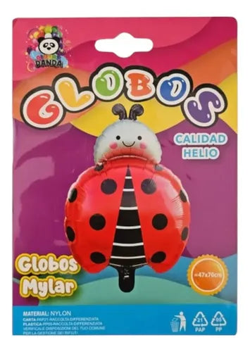 Globos Metálicos con Motivo de Mariquita para Fiesta Temática | Grado B