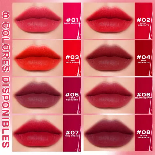 Labial Mate Indeleble de Larga Duración con Karité 8 ml | Grado B